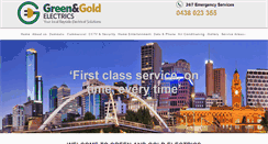 Desktop Screenshot of greenandgoldelectrics.com.au